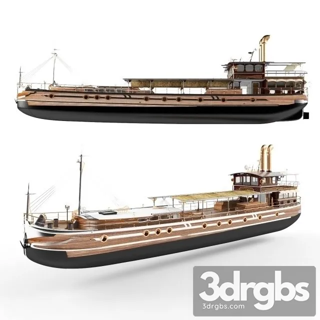 Steampunk Ship 3D Model Download