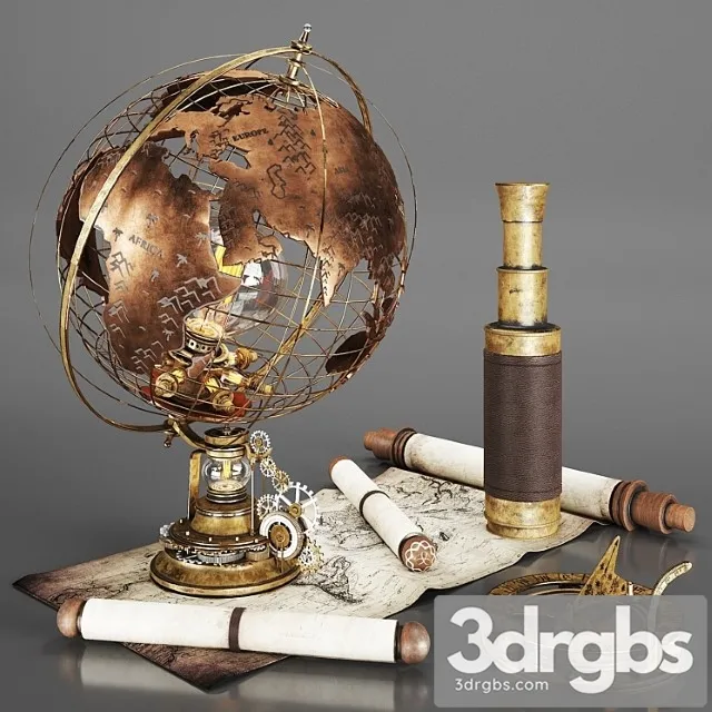 Steampunk traveler set