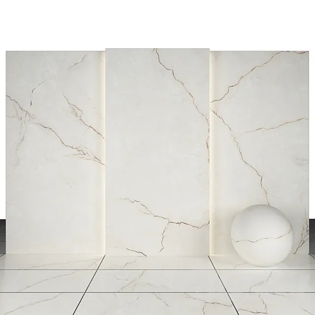 Steel beige marble 3D Model