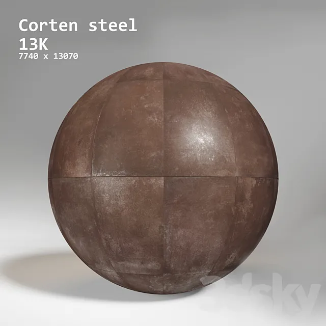 Steel corten 3D Model