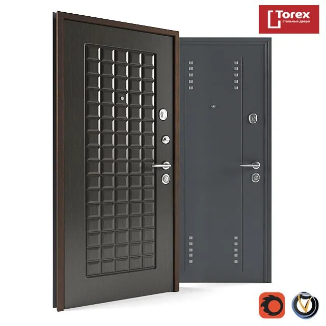 Steel Door TOREKS 3D Model