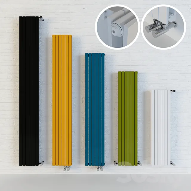 Steel tubular radiators KZTO Solo 3D Model