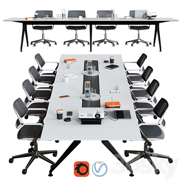 Steelcase – Conference Table 4.8 3DModel