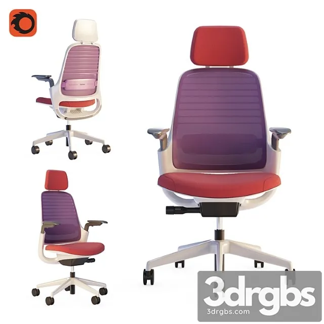 Steelcase Office Chair Series1 1 3D Model Download