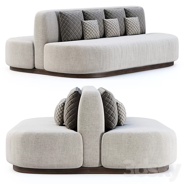 Stefa restaurant double side sofa SCD44 by Bpoint Design / 3D Model Stefa restaurant double side sofa SCD44 by Bpoint Design / 3D Model