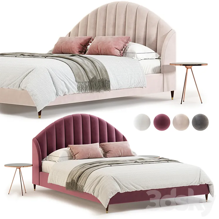 Stella bed 3D Model Free Download