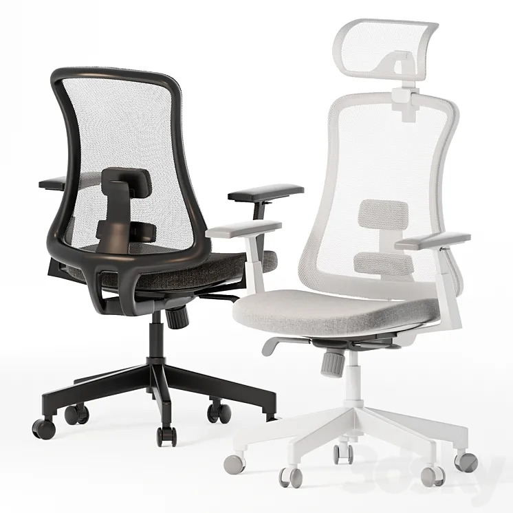 Stellar Office Chairs 3D Model Free Download