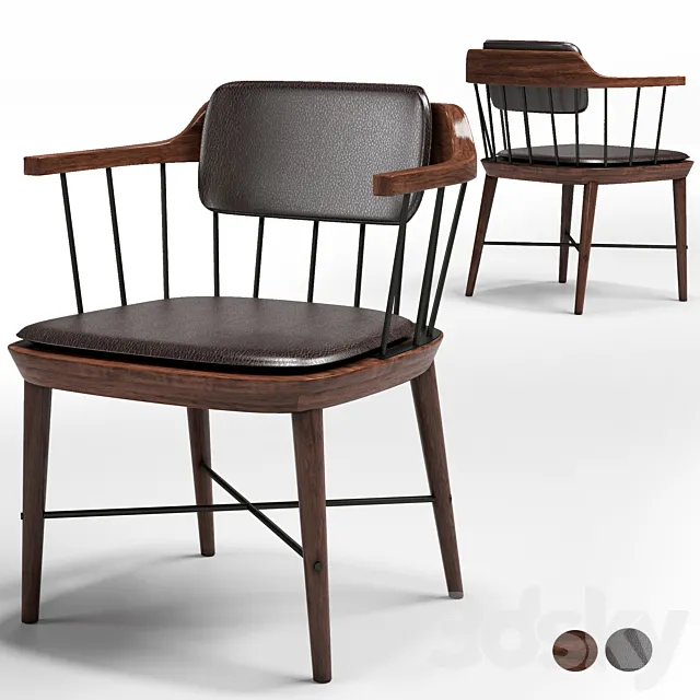 Stellar work_Exchange Lounge Chair Cushion 3D Model