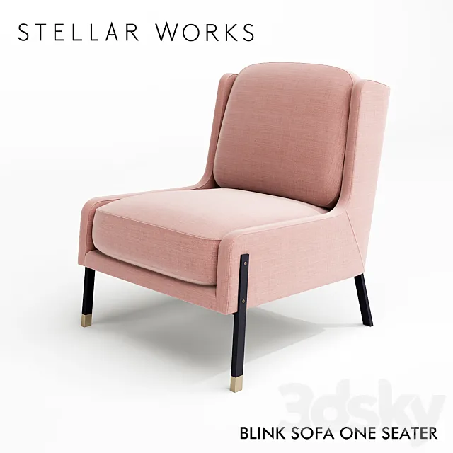 Stellar Works Blink Sofa One Seater 3DModel