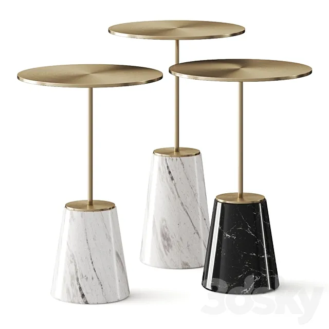 Stellar Works Bund Coffee & Side Tables 3D Model