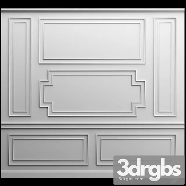 Stenovaia Panel Gipsovaia Lepnina 61 3D Model Download Stenovaia Panel Gipsovaia Lepnina 61 3D Model Download