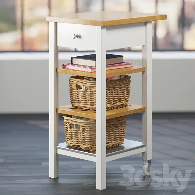 STENSTORP Kitchen cart 3D Model STENSTORP Kitchen cart 3D Model