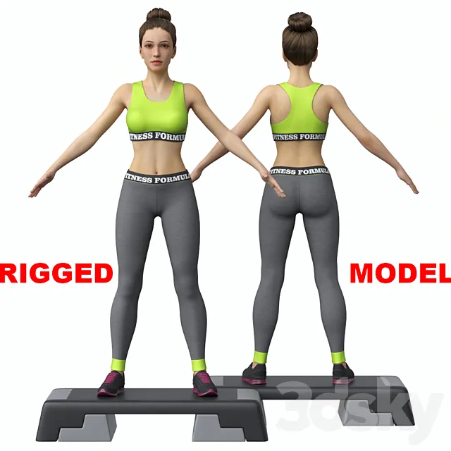Step aerobics 3DModel