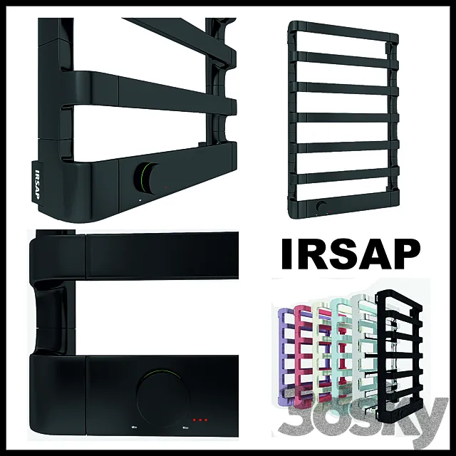 STEP-E towel warmer 3D Model