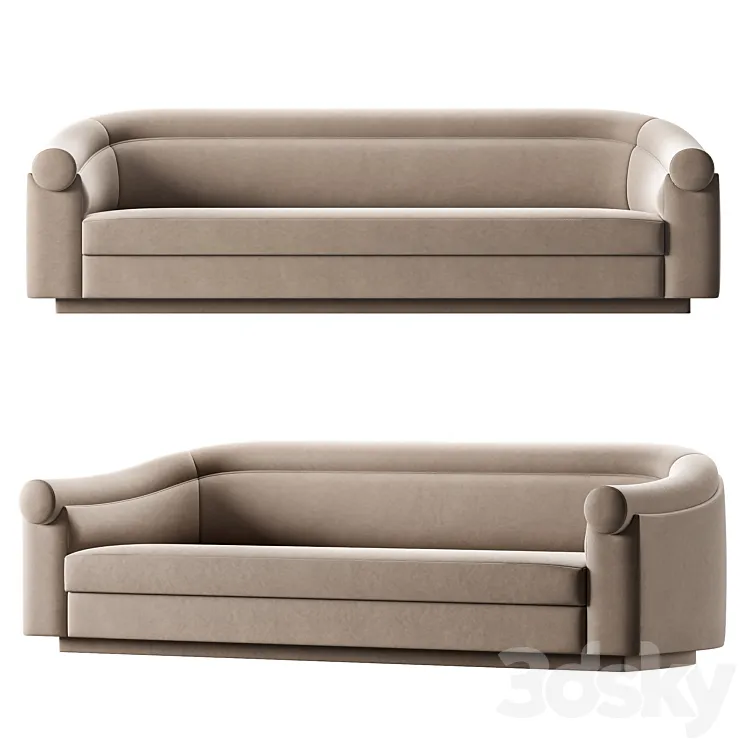 Stephane Parmentier Valletta Sofa 3D Model Free Download