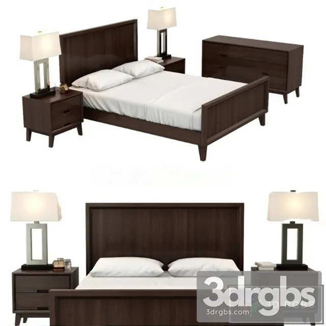 Steppe Collection Bed 3D Model Download