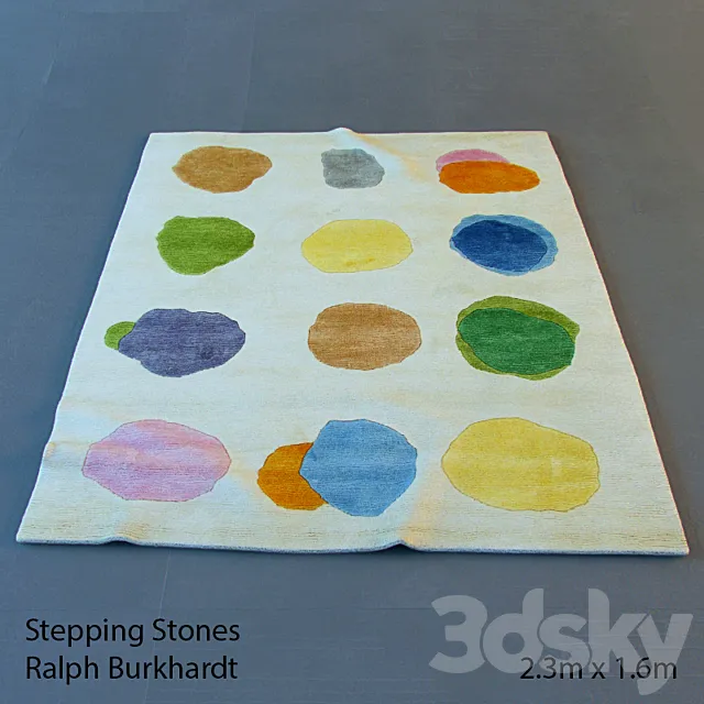 Stepping Stones carpet CVD3364 3D Model Stepping Stones carpet CVD3364 3D Model