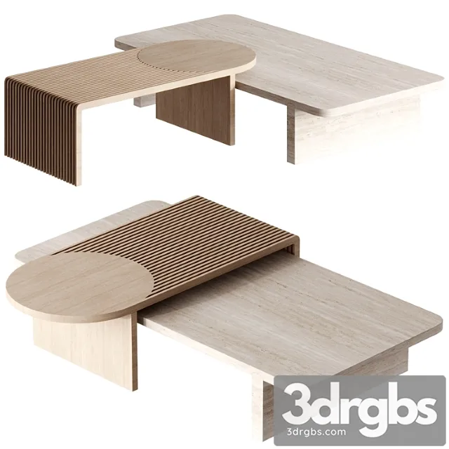 Stick And Stone Center Table By Dooq 3D Model Download Stick And Stone Center Table By Dooq 3D Model Download