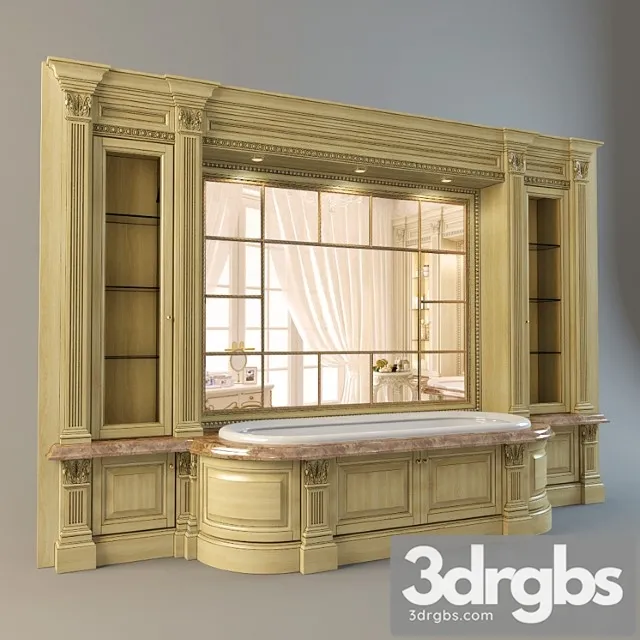 Stienka S Miebiel Iu I Vannoi 3D Model Download