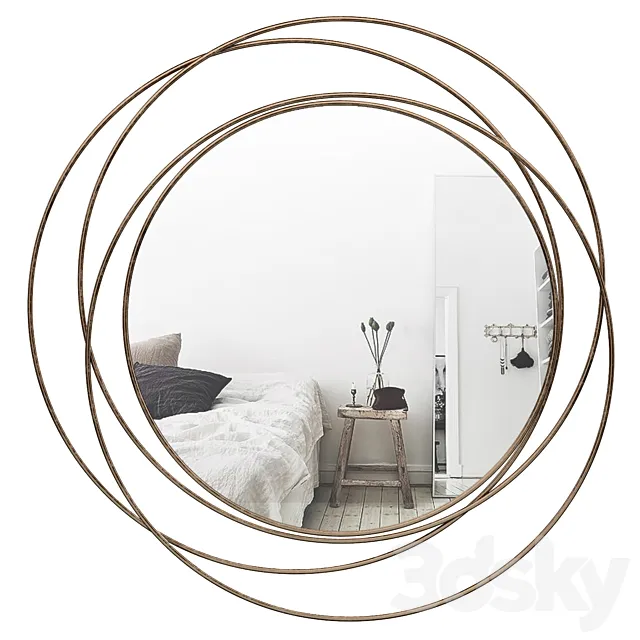 Stier Metal Wall Mirror ORNL8453 3DModel Stier Metal Wall Mirror ORNL8453 3DModel