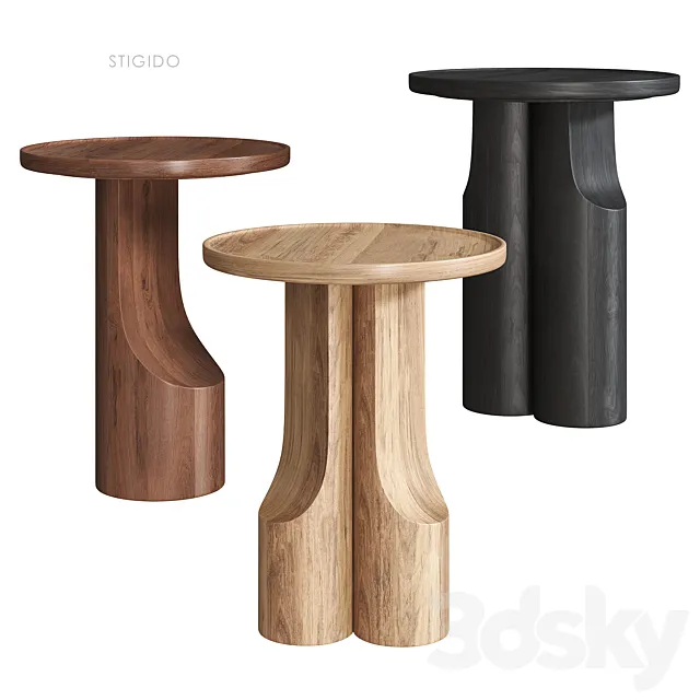 Stigido Side table AM PM 3D Model Stigido Side table AM PM 3D Model