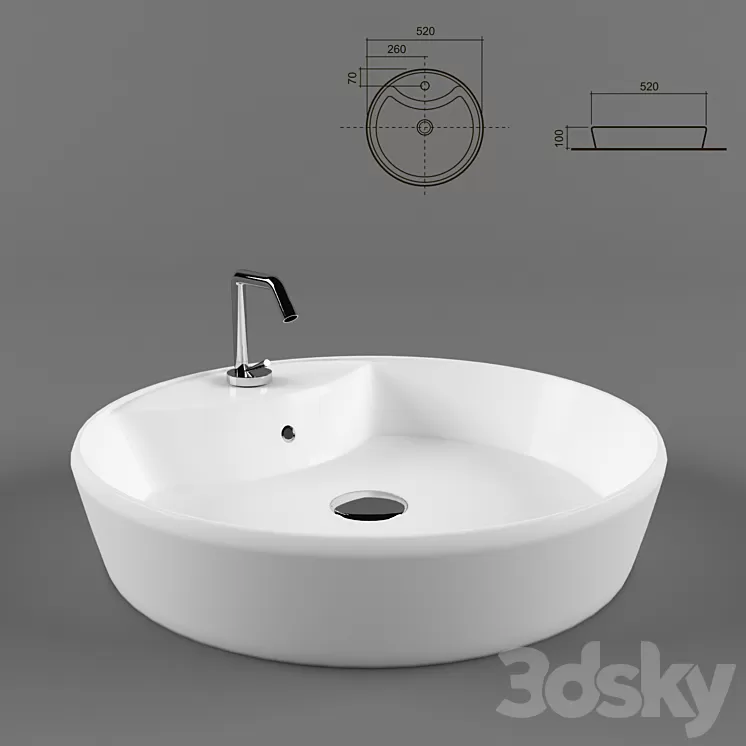 STILE sink 09-82 3D Model