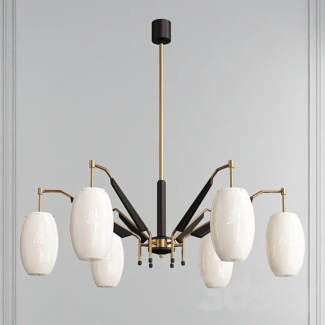 Stilnovo style chandelier 3DModel