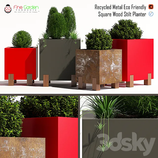 Stilt planter 3DModel Stilt planter 3DModel