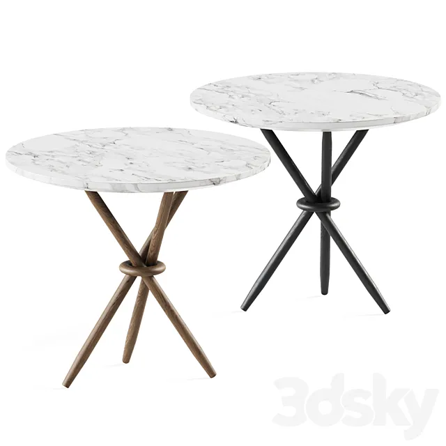 Stix Side Table Marble by Magnus Long 3D Model Stix Side Table Marble by Magnus Long 3D Model