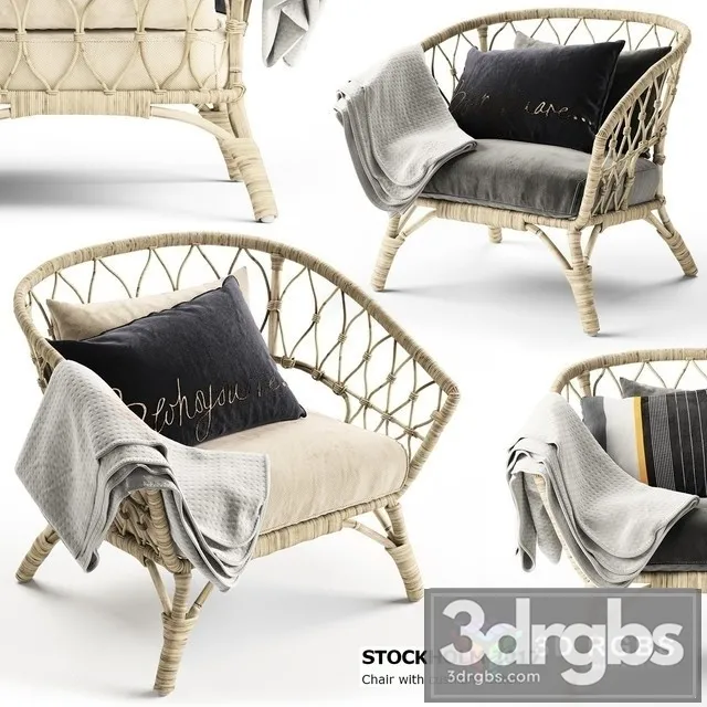 Stocholm Outdoor Armchair 3D Model Download