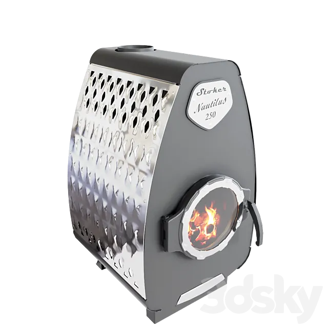 Stoker stove NAUTILUS 250 – OM 3D Model