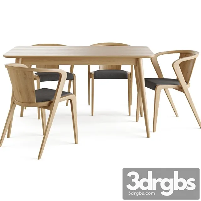 Stol Ekarma Stul Litke Partisan 3D Model Download