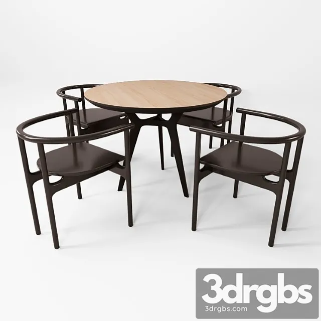 Stol I Polukreslo Unika Moblar 1 3D Model Download