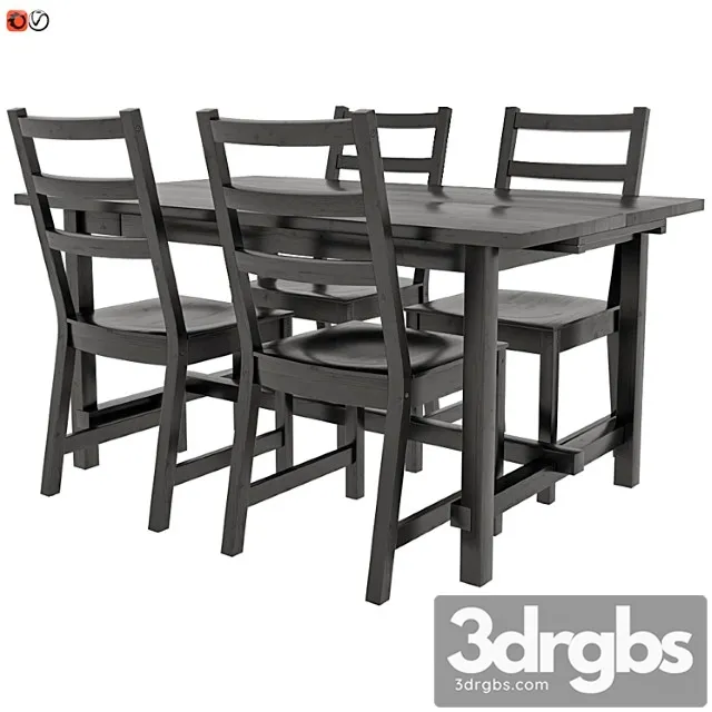 Stol I Stul Ikea Nordviken 3D Model Download