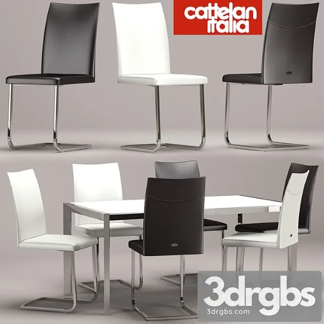 Stol Stul Pedro Janet Cattalan Italia 3D Model Download