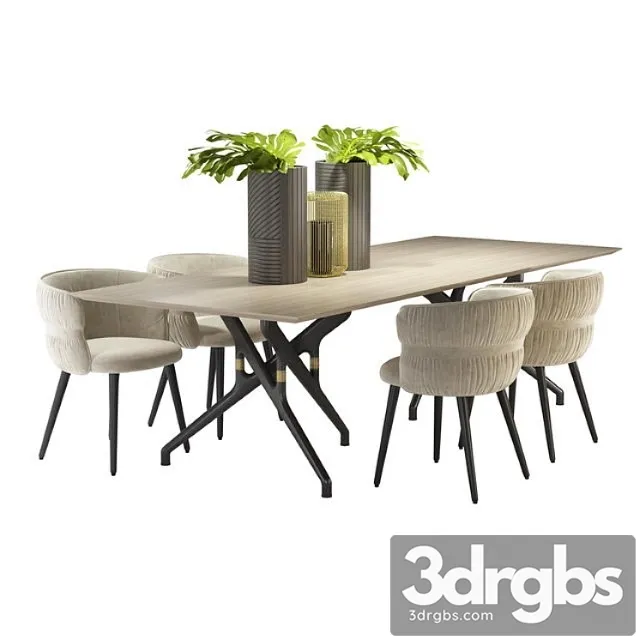 Stol Torso 837 Tr I Kreslo Potocco Coulisse Armchair 3D Model Download