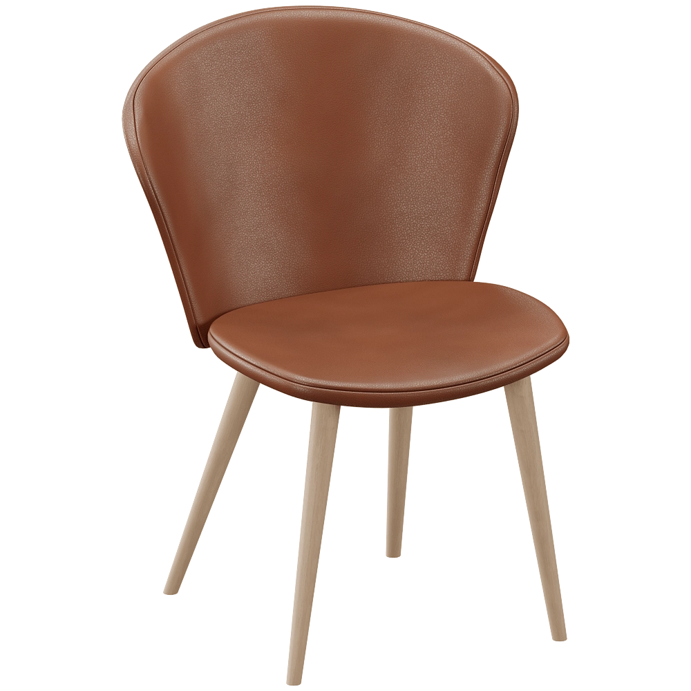 Stolab – Armchair Miss Holly Upholstered Birch 3D Model