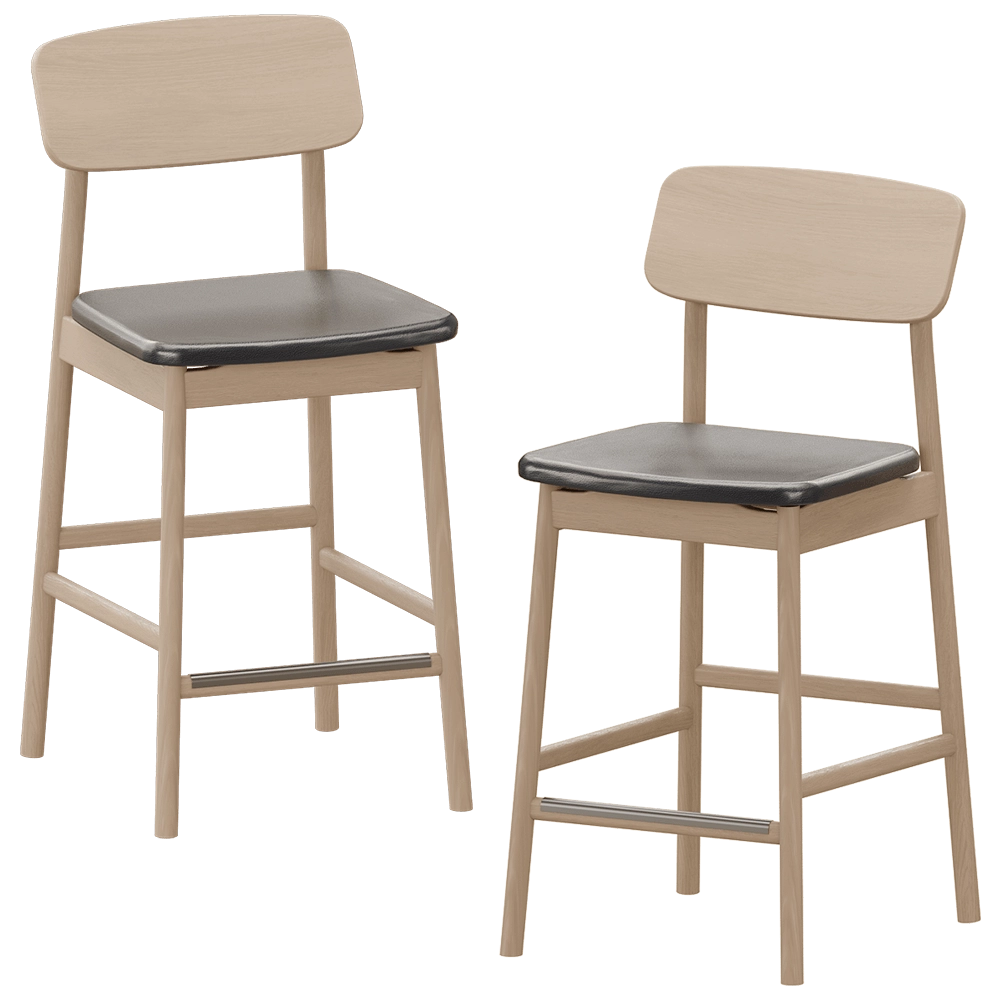 Stolab – Bar stool Prima Vista H96 Birch 3D Model Stolab – Bar stool Prima Vista H96 Birch 3D Model
