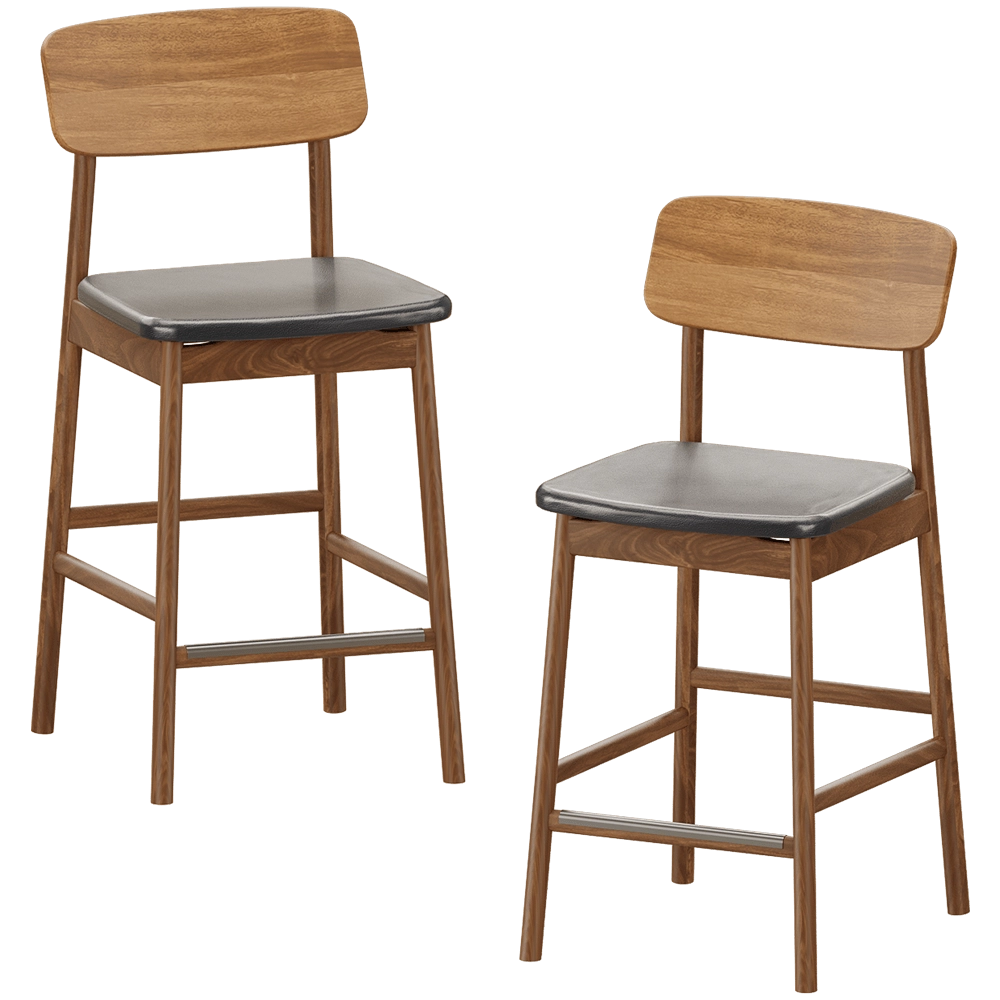 Stolab – Bar stool Prima Vista H96 Oak 3D Model Stolab – Bar stool Prima Vista H96 Oak 3D Model