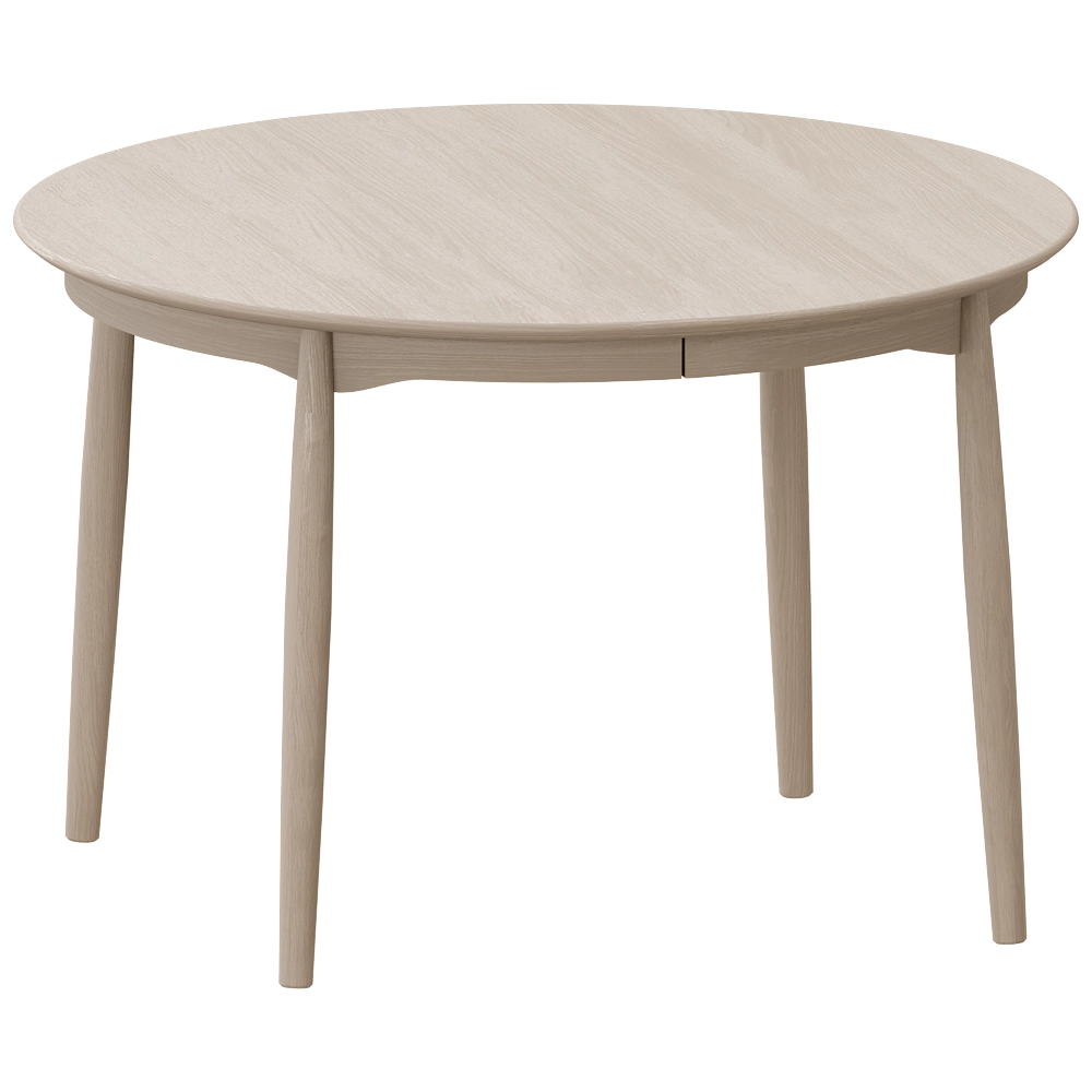 Stolab – Carl table Fixed  Oak 3D Model