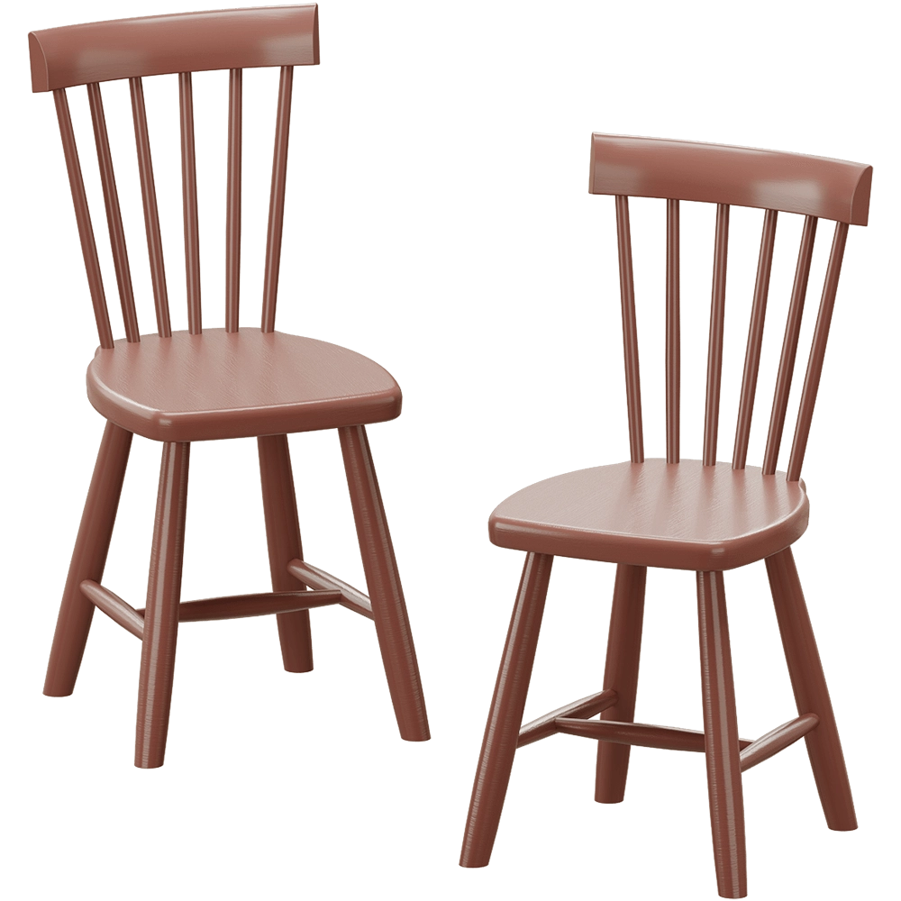 Stolab – Children Chair Lilla Åland H33  Birch 3D Model