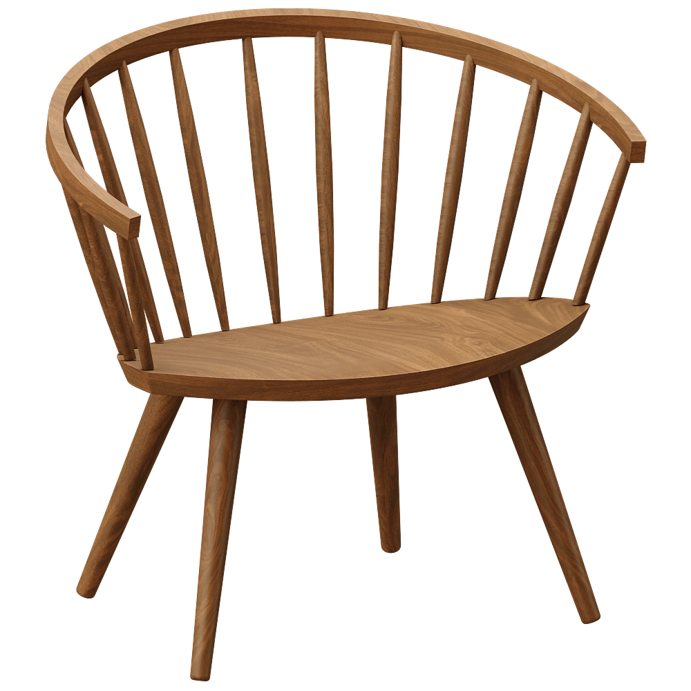 Stolab – Lounge chair  Oak 1 3D Model