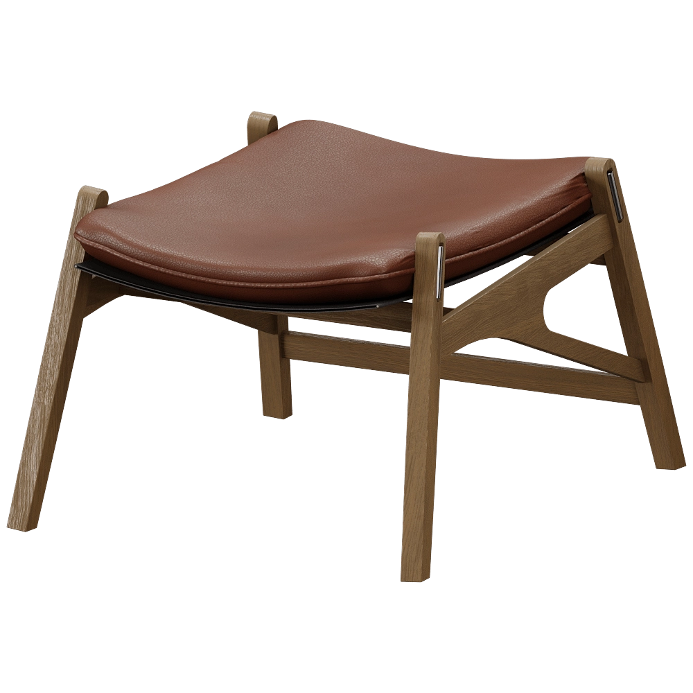 Stolab – Stool Link Foot Oak 3D Model