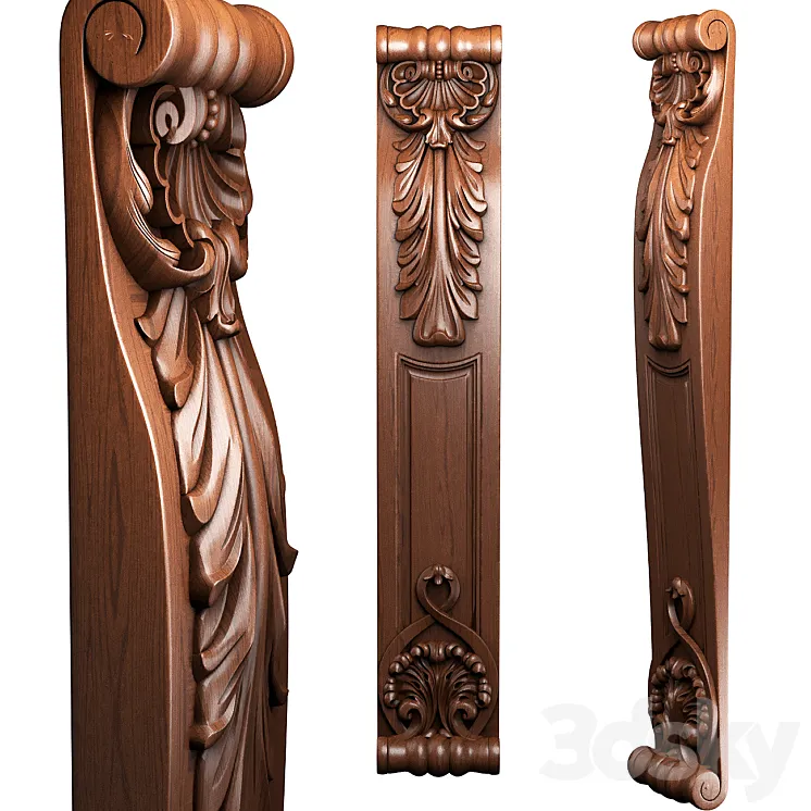 Stolb crown wood 4465 3D Model Free Download Stolb crown wood 4465 3D Model Free Download