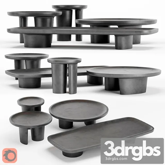 Stoliki Baxter Calix 3D Model Download