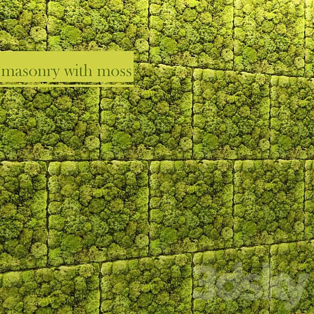 Stone and moss 3DModel Stone and moss 3DModel