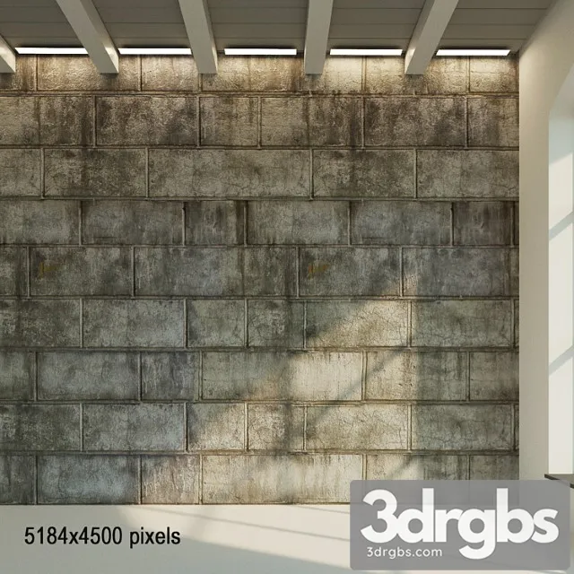 Stone Block Aged Stone Wall 3D Model Download