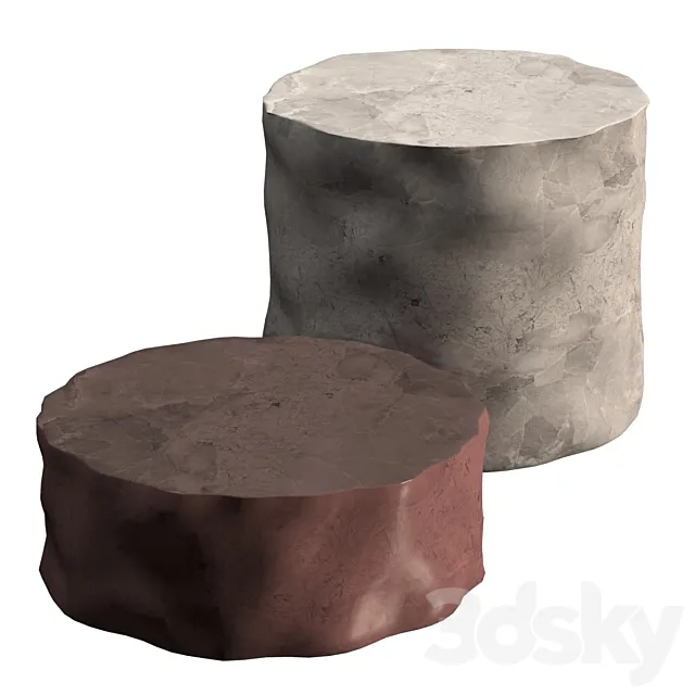 Stone coffee tables 3DModel