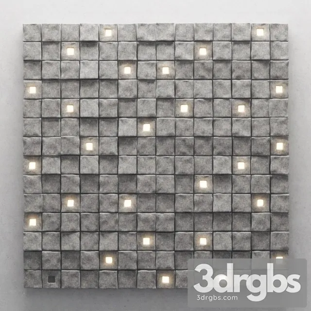 Stone Cube Panel Two 3D Model Download