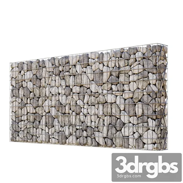 Stone gabion fence 3D Model Download Stone gabion fence 3D Model Download